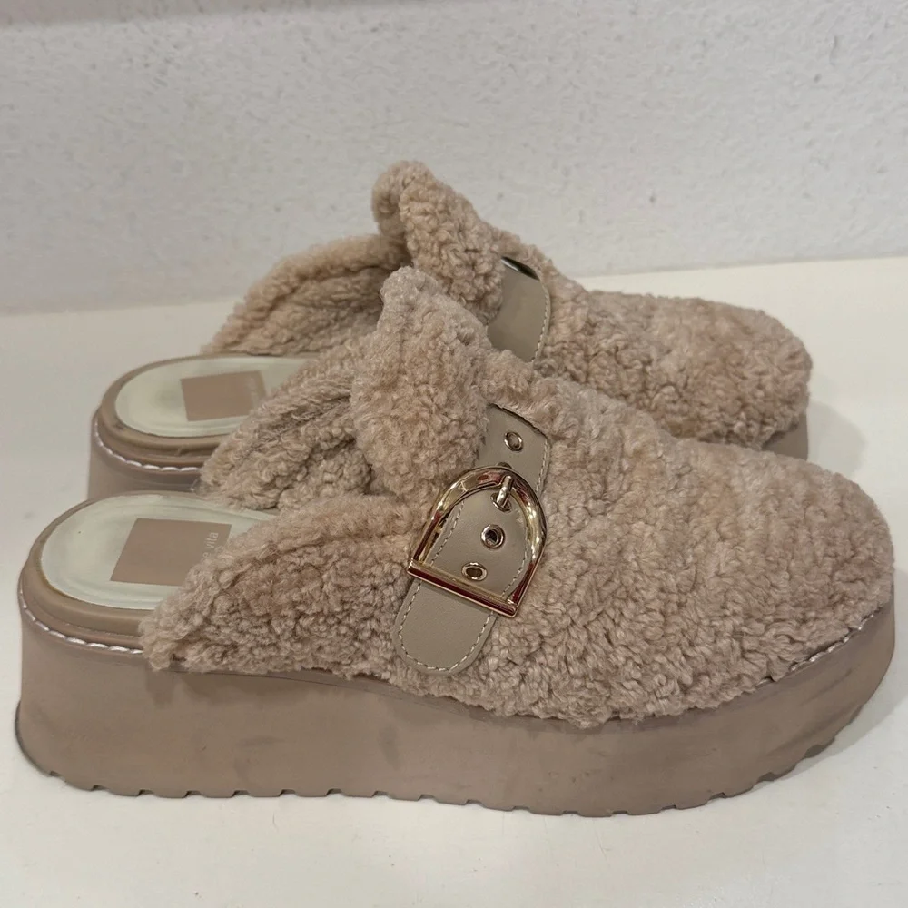 DOLCE VITA women's lelani plush in natural 8.5 - Picture 4 of 5